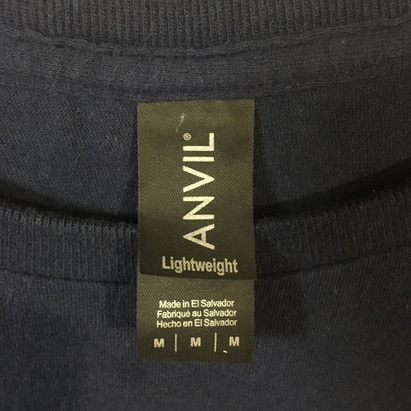 ANVIL DAD-THE MAN-THE MYTH-THE LEGEND-Ombre Screen Print Blue T-Shirt-Medium - Picture 4 of 8